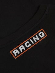 Reiss Black Oval McLaren F1 Team Cotton Logo T-Shirt Unisex Fit - Image 6 of 7