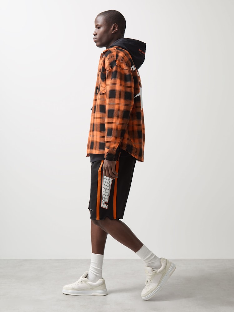 Reiss Black Ride McLaren F1 Team Drawstring Shorts - Image 1 of 8