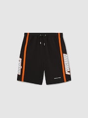 Reiss Black Ride McLaren F1 Team Drawstring Shorts - Image 2 of 8