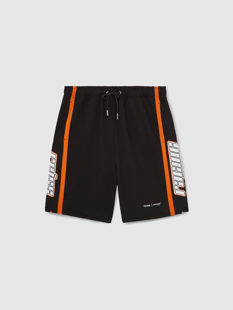 Reiss Black Ride McLaren F1 Team Drawstring Shorts - Image 2 of 8