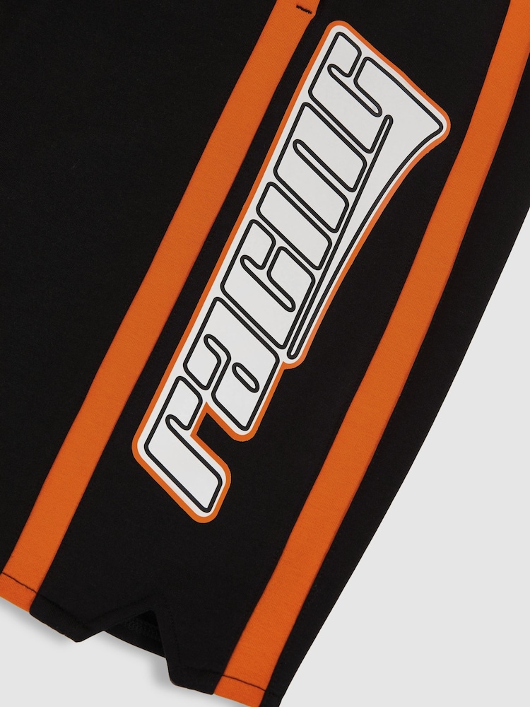 Reiss Black Ride McLaren F1 Team Drawstring Shorts - Image 8 of 8