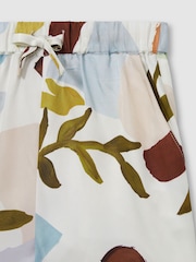 Reiss Multi Tommi Printed Drawstring-Waist Shorts - Image 4 of 4