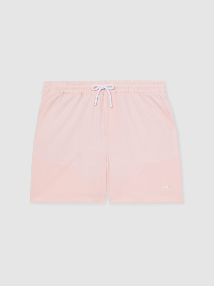 Pink - Reiss Cove Badeshorts mit Logoprint - Bild 2 von 5