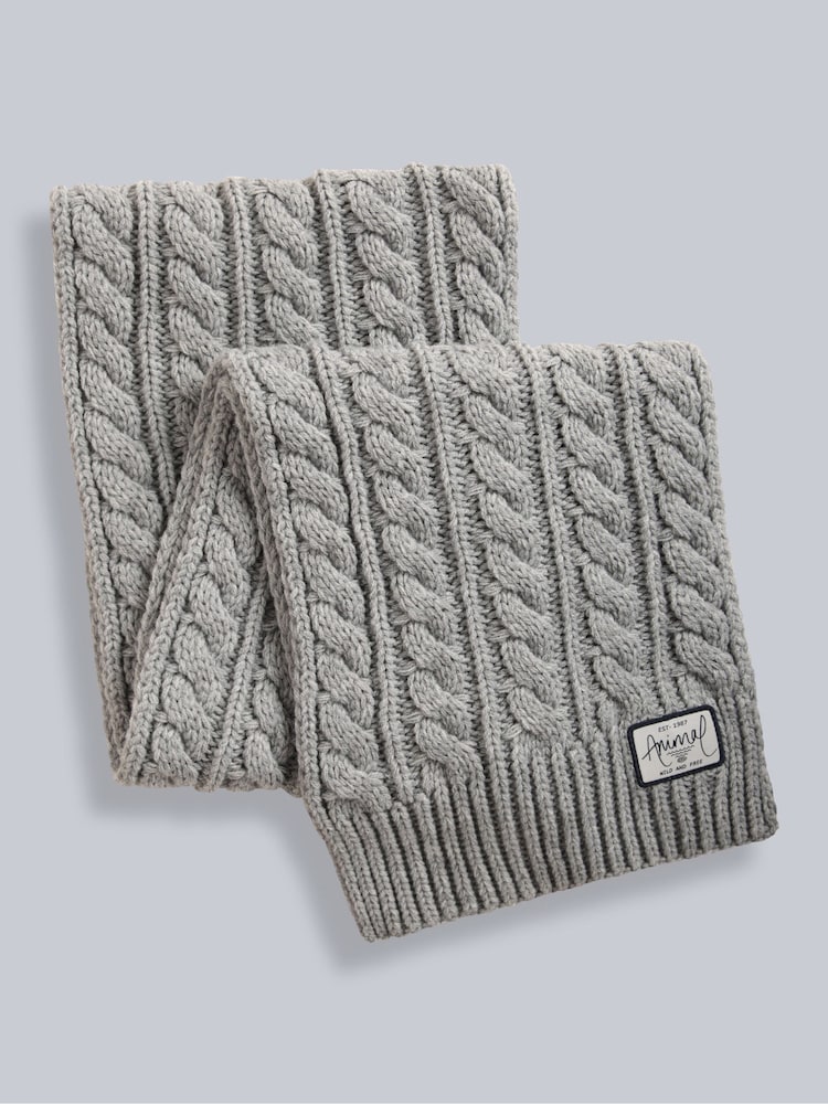 Animal Grey Becky Womens Knit Scarf - Image 1 of 4