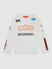 Reiss White Oval McLaren F1 Team Cotton Logo T-Shirt Unisex Fit - Image 2 of 8