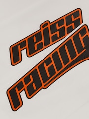 Reiss White Oval McLaren F1 Team Cotton Logo T-Shirt Unisex Fit - Image 6 of 8