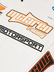 Reiss White Oval McLaren F1 Team Cotton Logo T-Shirt Unisex Fit - Image 8 of 8
