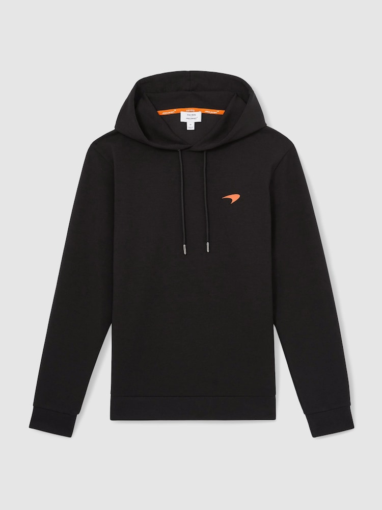 Reiss Black Apex McLaren F1 Team Interlock Hoodie - Image 2 of 9
