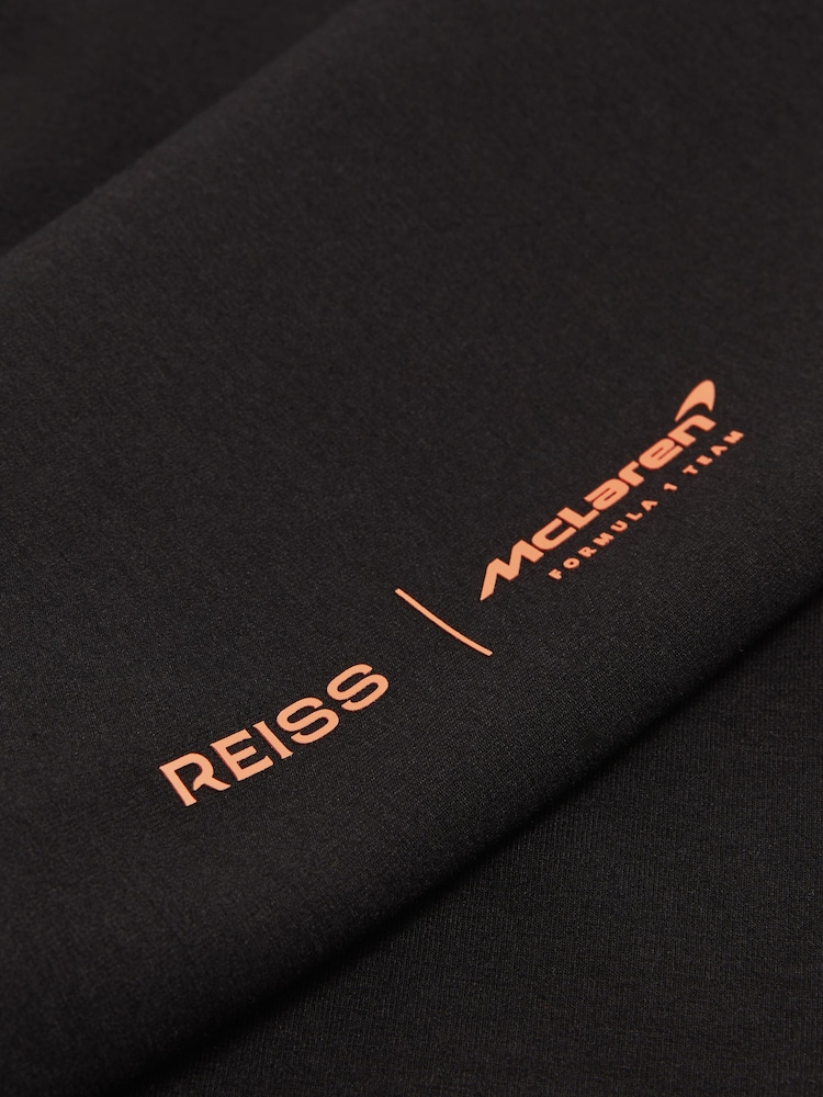 Reiss Black Apex McLaren F1 Team Interlock Hoodie - Image 9 of 9