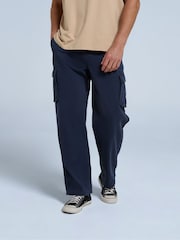 Animal Blue Mens Dusk Cargo 100% Cotton Trousers - Image 1 of 4