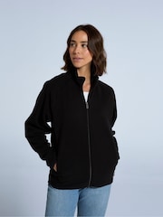 أسود - Animal Womens Stockholm Full Zip Fleece - صورة 1 من 4