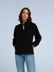 أسود - Animal Womens Stockholm Full Zip Fleece - صورة 2 من 4