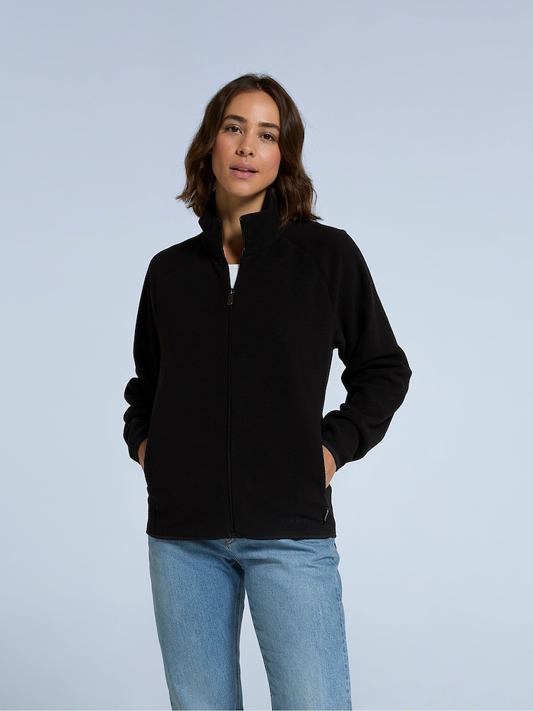 أسود - Animal Womens Stockholm Full Zip Fleece - صورة 2 من 4