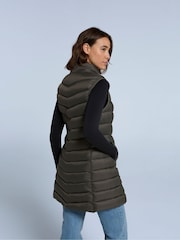 Animal Green Womens Frankie Padded Longline Gilet - Image 3 of 4