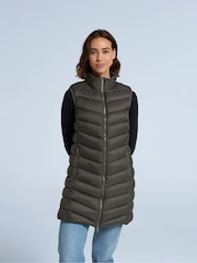 Animal Green Womens Frankie Padded Longline Gilet - Image 4 of 4