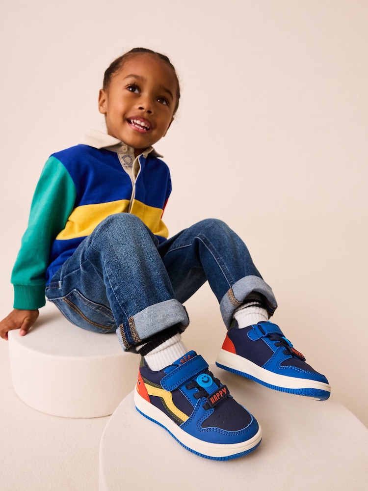 Azul marino - Zapatillas de deporte con cierre con un toque de cordones elásticos - Imagen 2 de 7 Azul marino - Zapatillas de deporte con cierre con un toque de cordones elásticos - Imagen 2 de 7