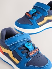 Navy Blue Touch Fastening Elastic Lace Trainers - Image 7 of 7