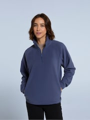 Animal Light Blue Womens Stockholm Half-Zip Fleece - Image 1 of 4