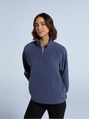 Animal Light Blue Womens Stockholm Half-Zip Fleece - Image 3 of 4