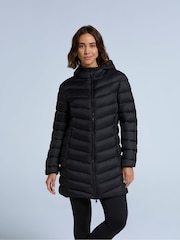 Animal Black Frankie Womens Padded Longline Jacket - Image 1 of 4