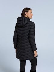 Animal Black Frankie Womens Padded Longline Jacket - Image 3 of 4