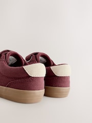 Red Burgundy Wide Fit (G) Touch Fastening Elastic Lace Trainers - Image 5 of 6