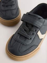Black Wide Fit (G) Touch Fastening Elastic Lace Trainers - Image 4 of 5