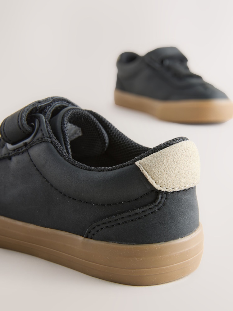 Black Wide Fit (G) Touch Fastening Elastic Lace Trainers - Image 5 of 5 Black Wide Fit (G) Touch Fastening Elastic Lace Trainers - Image 5 of 5