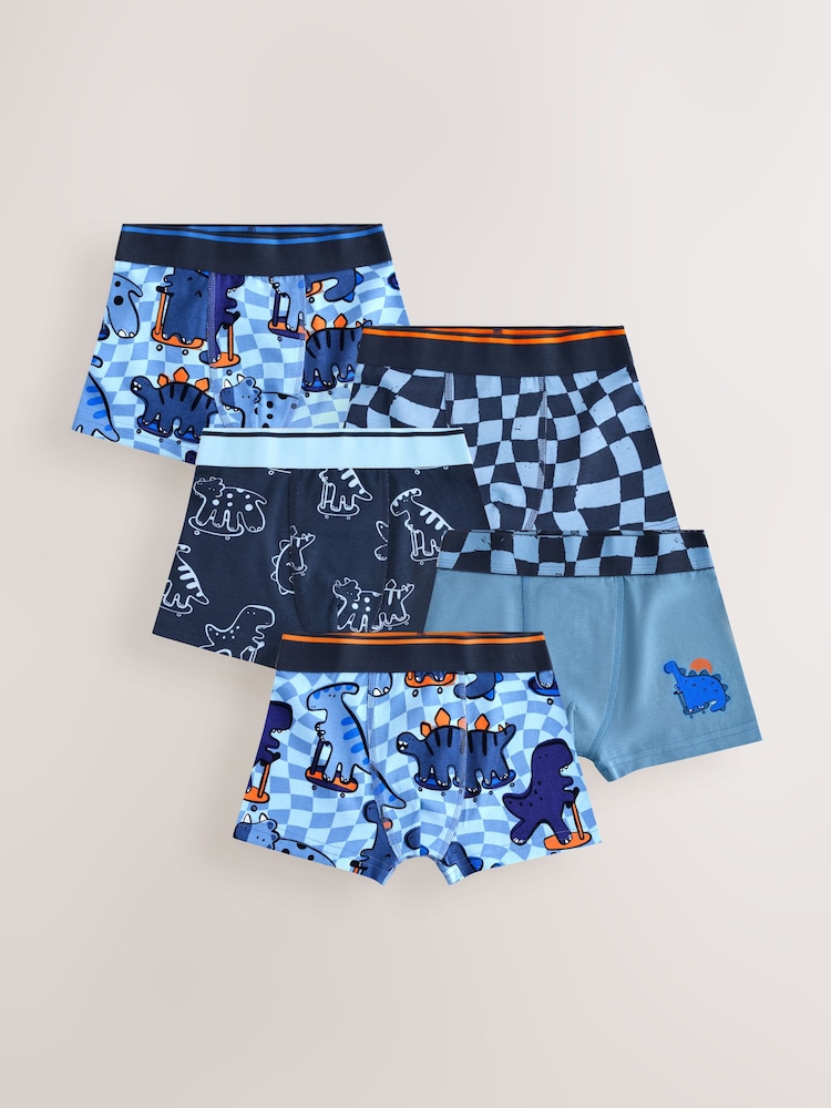 Dino Checkerboard - Trunks mit Muster im 5er-Pack (1,5–16 Jahre) - Bild 1 von 9 Dino Checkerboard - Trunks mit Muster im 5er-Pack (1,5–16 Jahre) - Bild 1 von 9