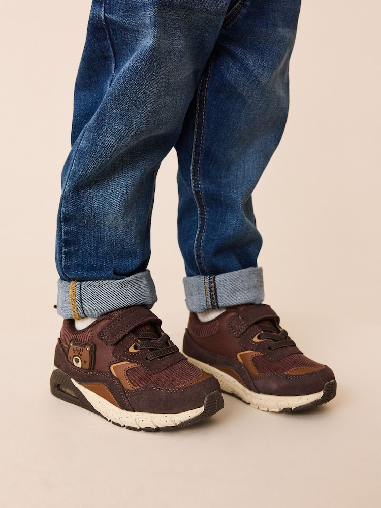 Brown Bear Elastic Lace Trainers - Image 2 of 3 Brown Bear Elastic Lace Trainers - Image 2 of 3