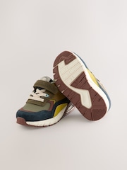 Green Khaki Elastic Lace Trainers - Image 3 of 5