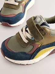 Green Khaki Elastic Lace Trainers - Image 4 of 5