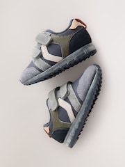 Navy Blue Touch Fastening Light Up Trainers - Image 4 of 6