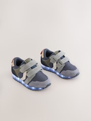 Navy Blue Touch Fastening Light Up Trainers - Image 5 of 6