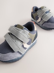 Navy Blue Touch Fastening Light Up Trainers - Image 6 of 6