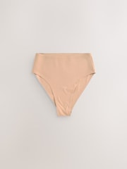 Praline Nude High Rise High Leg No VPL Tummy Control Shaping Knickers - Image 1 of 3