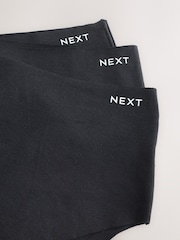 Black High Rise High Leg Cotton Rich No VPL Knickers 3 Pack - Image 11 of 12
