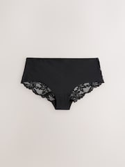 Black/White/Praline Nude Short No VPL Lace Back Briefs 3 Pack - Image 7 of 11