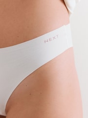 Cream/Pink/Black Brazilian Cotton Rich No VPL Knickers 3 Pack - Image 11 of 11