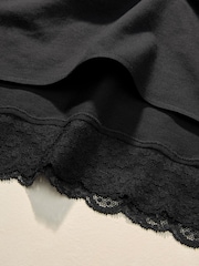 Black Full Brief Stoma Cotton Lace Knickers 3 Pack - Image 7 of 7