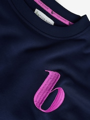 B by Ted Baker Navy Longline Sweatshirt - Image 9 of 10