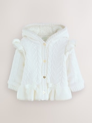 Baker by Ted Baker Knitted Bow Detail Coatigan - Image 1 of 8
