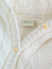 Baker by Ted Baker Knitted Bow Detail Coatigan - Image 5 of 8