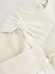 Baker by Ted Baker Knitted Glitter Mesh Mockable Dress - Image 4 of 5