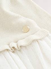 Baker by Ted Baker Knitted Glitter Mesh Mockable Dress - Image 5 of 5