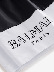 أسود - Balmain Logo Swim Shorts - صورة 3 من 6