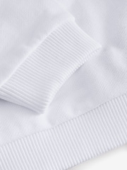 Balmain Baby Logo Crew Neck White Sweatshirt - Image 4 of 5