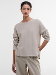 Barbour® Cream 100% Cotton Marine Jumper - Image 1 of 5