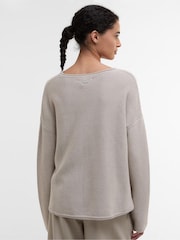 Barbour® Cream 100% Cotton Marine Jumper - Image 2 of 5