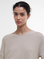 Barbour® Cream 100% Cotton Marine Jumper - Image 3 of 5